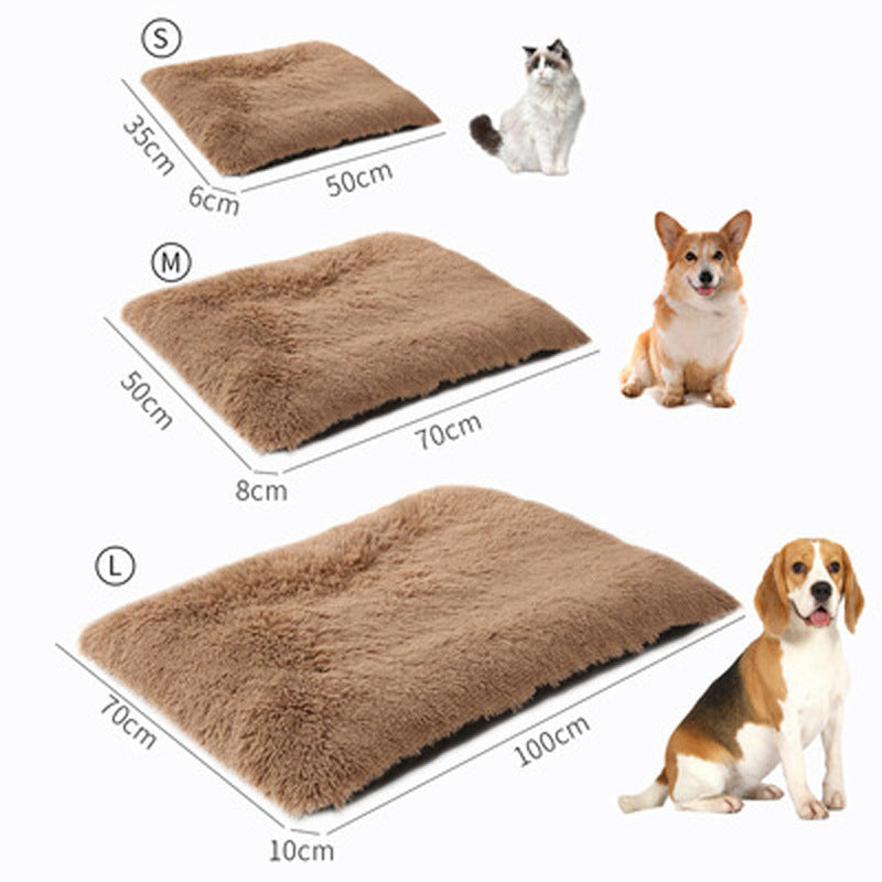 Tapis en peluche pour animaux de compagnie Tapis antidérapant pour nid d'animaux de compagnie 